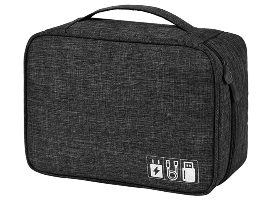 Organizador de material electrónico para viajar